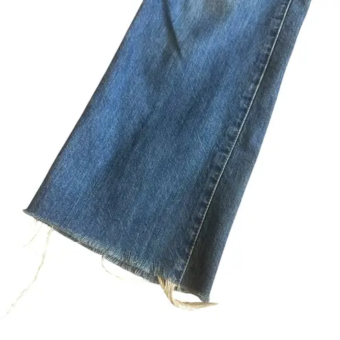 Madewell  Rigid Demi-Boot Crop Jeans Medium Wash Denim 100% Cotton Size 26 Womens