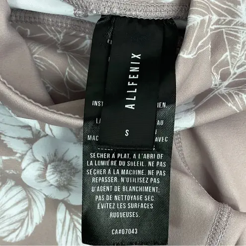 Anthropologie  Allfenix Lyla Floral Leggings Taupe Pink Small