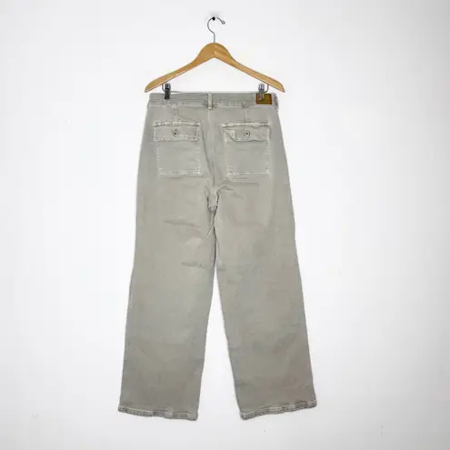 American Eagle  Skater Baggy Jeans Size 10 Light Green High Rise Stretch