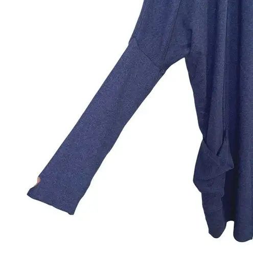 Pact Airplane Wrap Open Cardigan Organic Cotton Sweater Blue Size L/XL