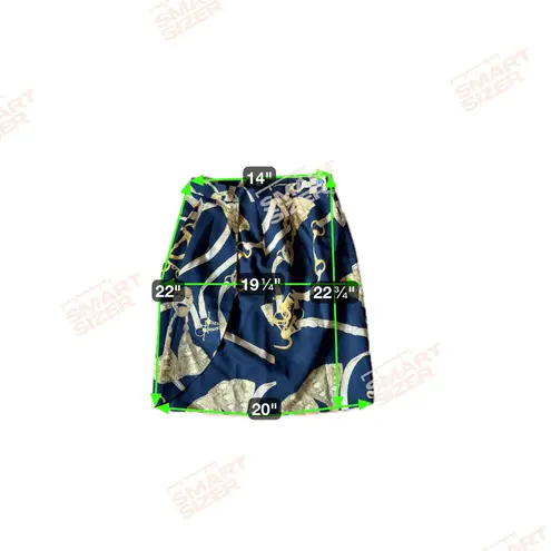 Studio 121 Gold Black Tassel Print Wrap Skirt 80s 90s Size 08