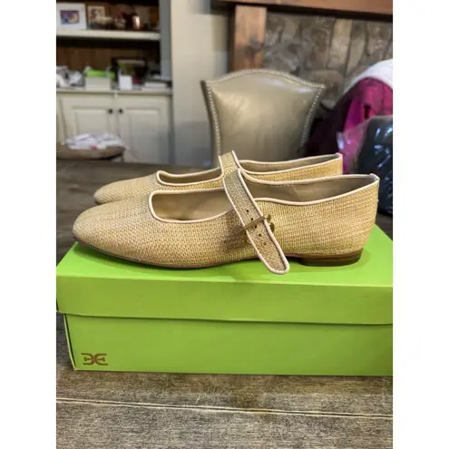 Sam Edelman  Michaela Tan Weave Mary Jane Women size 9.5 M Preppy Academia