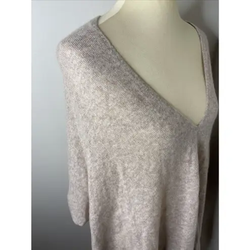 In2 By Incashmere Womens One Size 100% Cashmere Topper Poncho Heather Brown