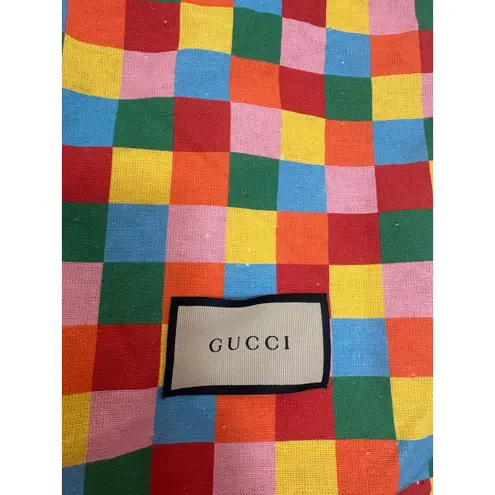 Gucci  Dust Bag Travel Storage Handbag Shoe Boot Bag Checker 18” X 11.5”