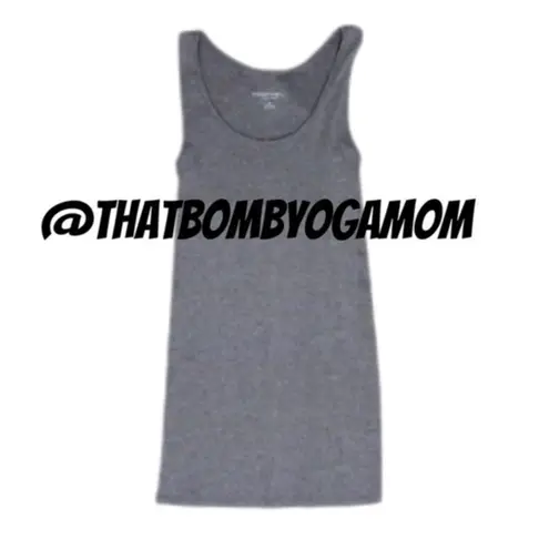 Liz Lange Maternity Grey Tank Top XS (fits regular too) “Muscle Shirt” Must Have