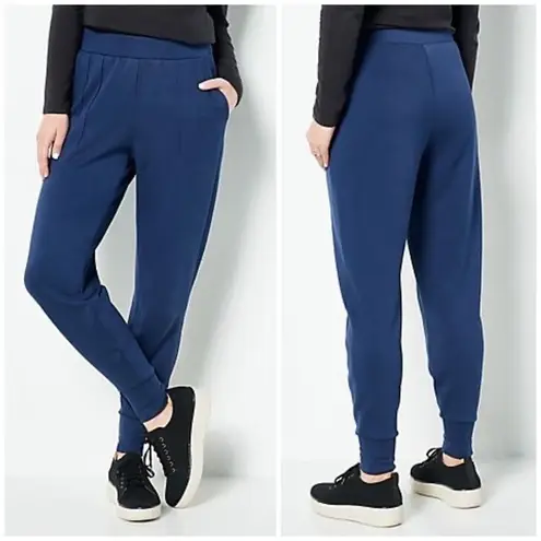 NWOT! Modern Soul Regular Nourish Knit Pintucked Jogger Blue Size L