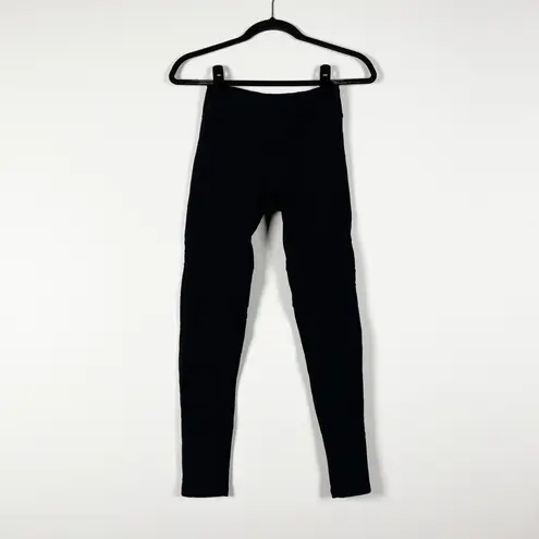 NEW Devon Windsor Serenity Textured High Rise Athletic Work Out Leggings Black S