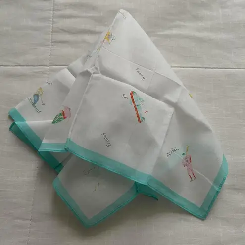 Cute doodle print bandana 0523 White