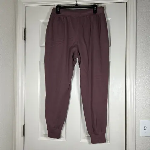 Leg3nd Women’s Purple Jogger Sweatpants With Elastic Waist And Tie Size XL