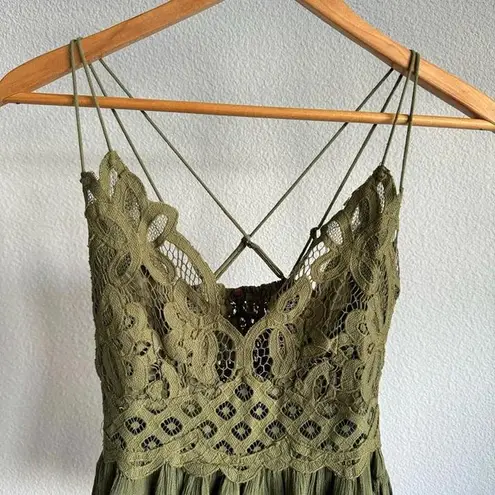 Free People ✨SALE  Olive Sparrow Adella Cami Top Size XS NWT