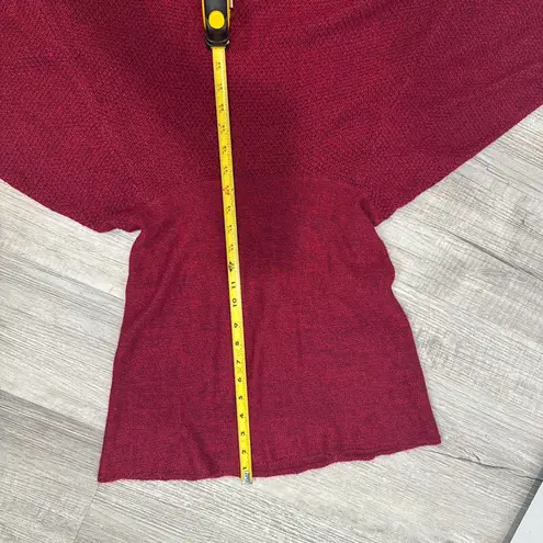 NEW DIRECTIONS WEEKEND Short Sleeve Cowl Neck Poncho Sweater, Womens 3X Red