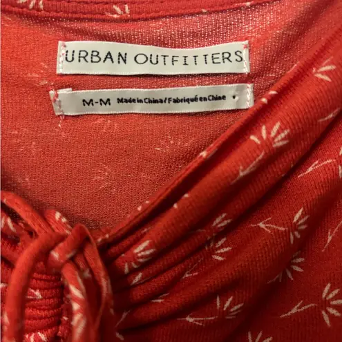 Urban Outfitters  Red Floral Blouse