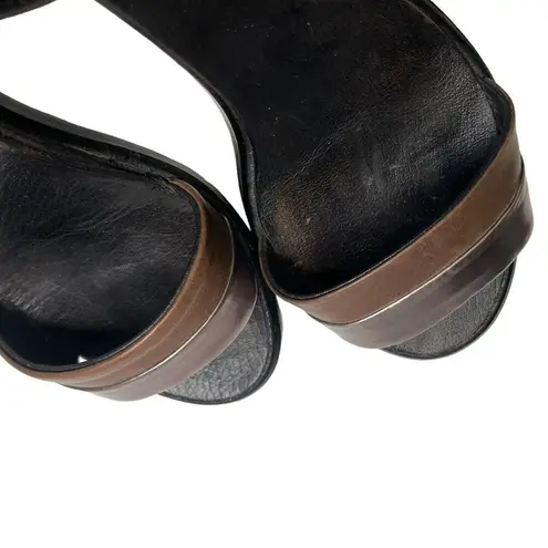 Rachel Comey Bridges Sandals Brown Black Block Heel Ankle Strap Women’s Size 6