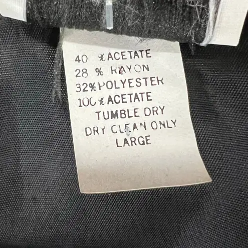 FA Chatta Vintage Sequin Jacket L Black Evening Cocktail Glam USA Union Made Size L