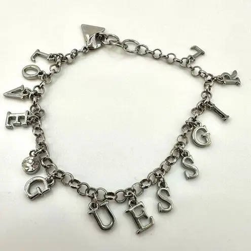  love guess girl word charm bracelet