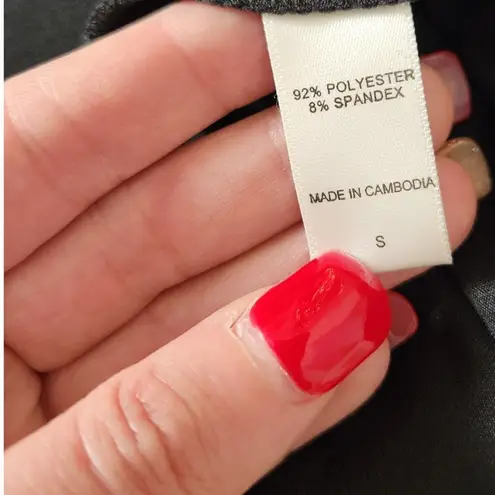 Cuddl Duds Silky Tank Dress Asymmetrical Overlay Womens Small Black Midi NWOT