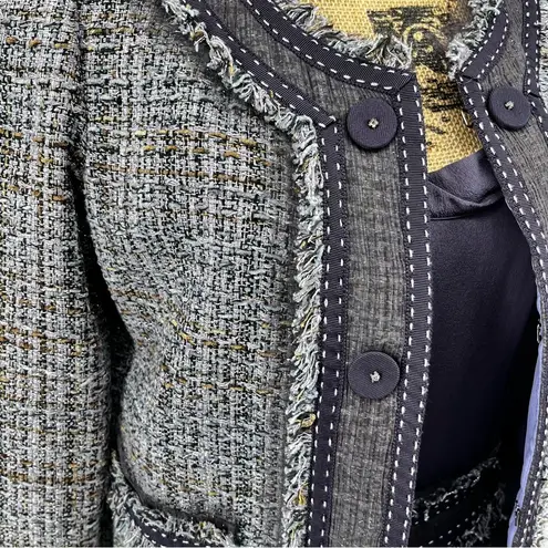 Rebecca Taylor Rebecca‎ Taylor 2 Pc Purple Tweed Dress Jacket A Line Silk Classic Retro Office