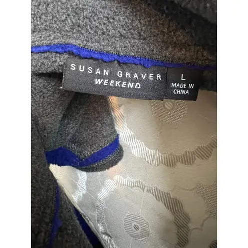 Susan Graver Weekend Faux Fur Colorblock Vest Large