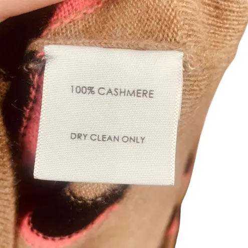 White + Warren Cashmere Zebra Crew Neck Sweater Brown