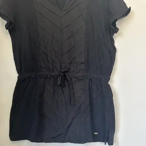 Tommy Hilfiger  Black Short Sleeve Top - Size: Large