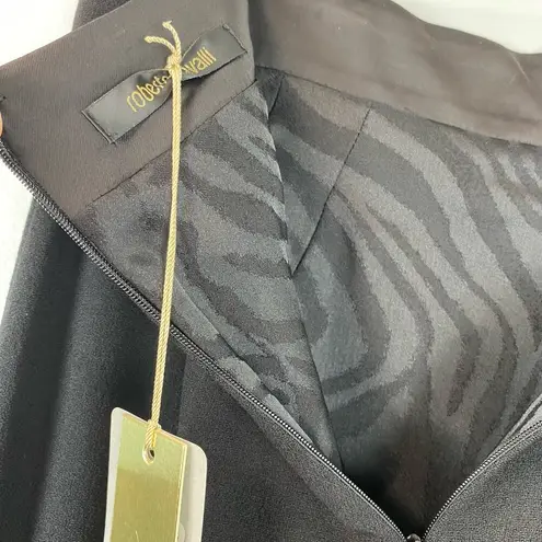 Roberto Cavalli Black Wool Midi High Waisted Pencil Skirt Size 44/8 $1015 Career