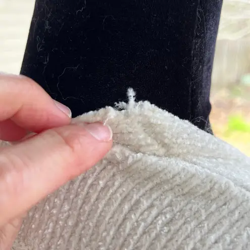 Akemi + Kin Anthropologie Miette Chenille Knit Open Cardigan Cream One Size