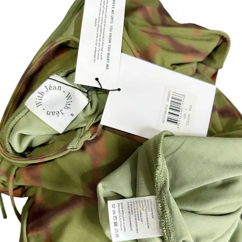 With Jean WITH JÉAN Amethyst Mini Dress, Web Print, Small