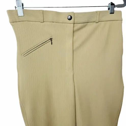 TuffRider Ribbed Knee Patch Breeches Tan Equestrian 32