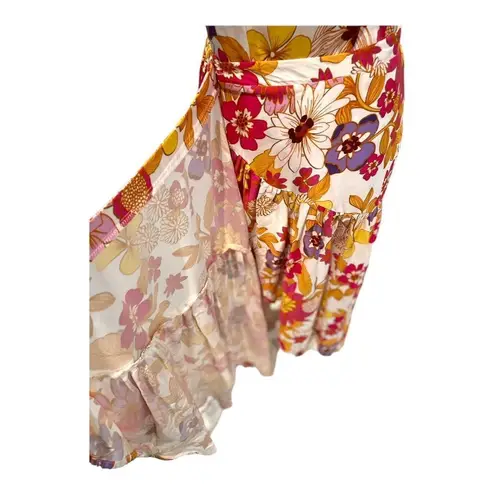 Cynthia Rowley  2 PIECE FLORAL ASYMMETRICAL WRAP SKIRT AND TANK SET SIZE SMALL