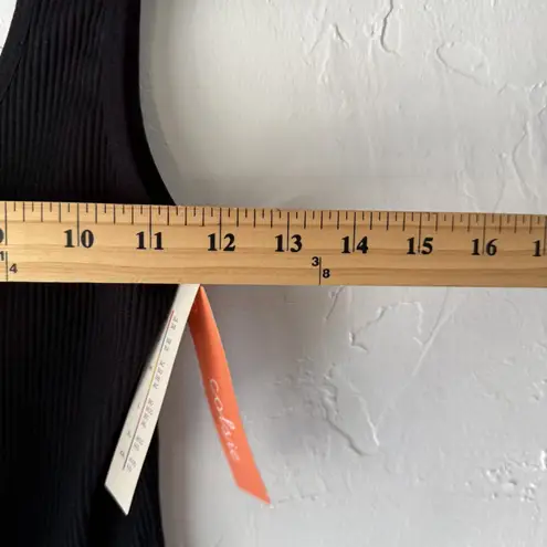 Colsie Bodysuit Womens Medium Black Ribbed Stretch Sleeveless One Piece