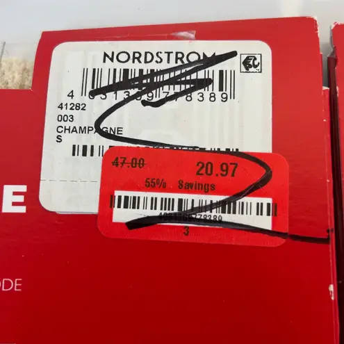 Falke Womens O S Champagne Fashion Tights Stockings Made in Italy Pair Two Tan