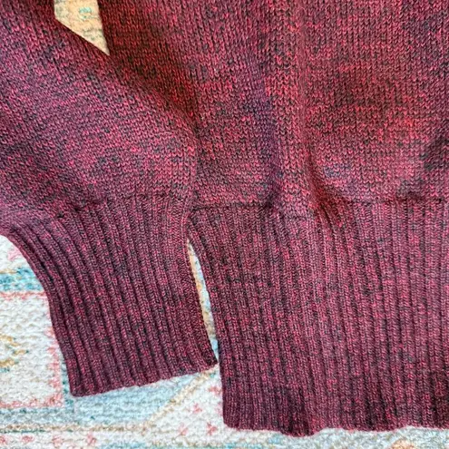 MARYAM NASSIR ZADEH Unisex Marino Wool Sweater Annora Merlot Maroon Large NWT Red