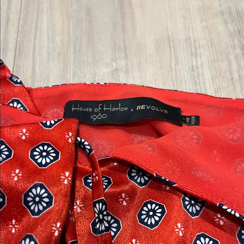 House of Harlow Red Halter Alondra Jumpsuit