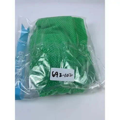 Zara Trafaluc Green Polka Dot Dress Lace Trim Sleeveless Summer Cute Soft &Flowy