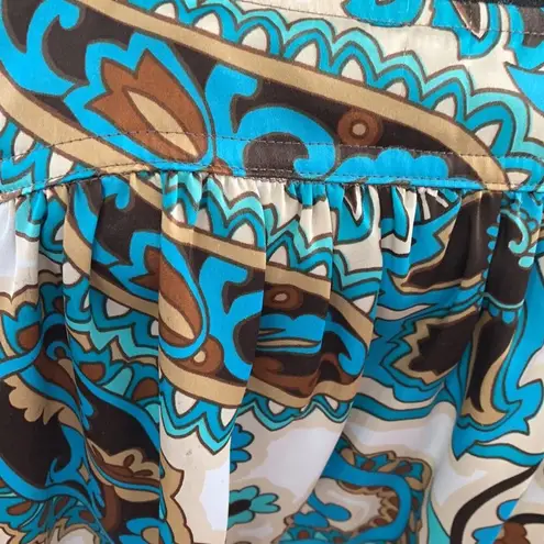 Veronica M Vintage Y2K Retro Paisley Tunic Mini Tank Dress - Small