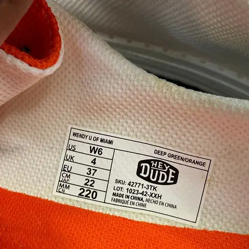 Hey Dude Hey Dudes U of Miami Wendy shoes woman size 6