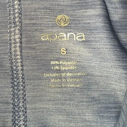 Apana Women’s Small Athletic Jacket LS 1/4 Zip light blue stretchy comfortable