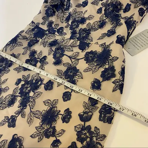 Gal Meets Glam Rosemary Floral Embroidered Midi Dress Sz 2