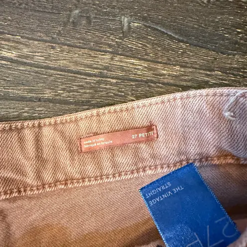 Anthropologie Pilcro The Vintage Straight Jeans Rust Size 27P Orange