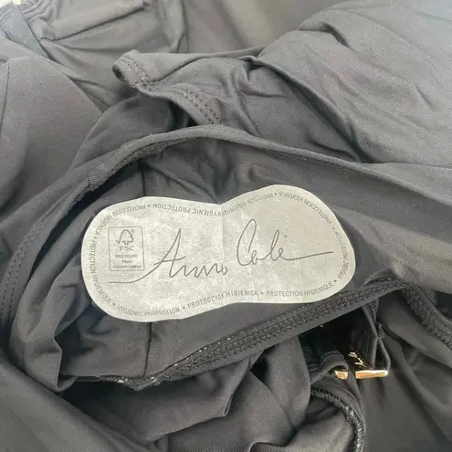 Anne cole Swimsuit Size 18W NWT Live In Color Black Plus Curvy One Piece Ruched