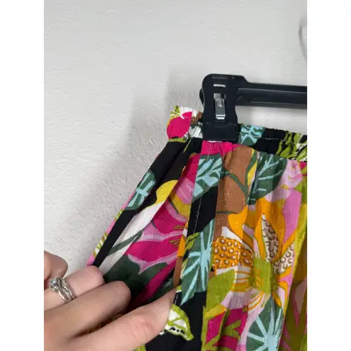 Rachel Roy Ultra Wide Leg Colorful Pants Womens Sz M Boho Beachy Vacation Light Green Size M