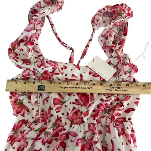 Skies Are Blue Floral Maxi Dress XS | NWT Boho Ruffle Sleeve Open-Back Sundress