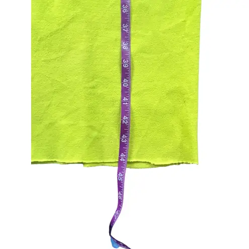 RONNY KOBO Lime Green Tank Midi Dress Square Neck Sleeveless Size Small