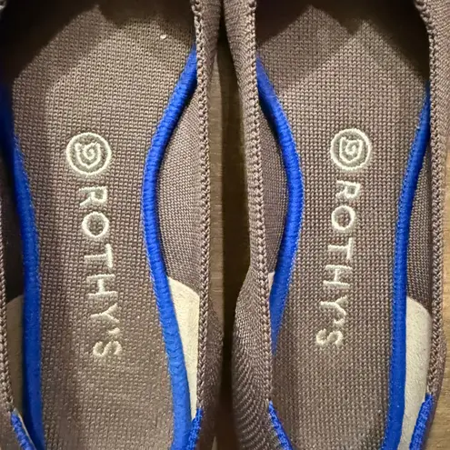 Rothy's The Pointed Flats Taupe Knit Women's Shoes Size 8.5 Comfort EUC Work