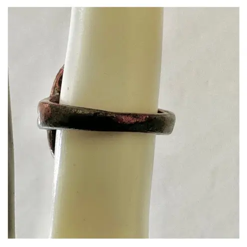 Copper tone green ring Brown