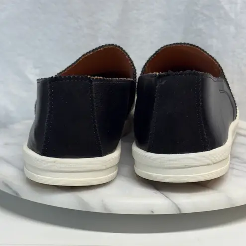 Sun + Stone Women Mariam Slip On Shoes Black Faux Leather Size 11 Casual