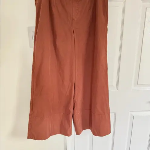 Spanx  Stretch Twill Cropped Wide Leg Pant Hickory Size 1X Shaping Pant Work - Image 6