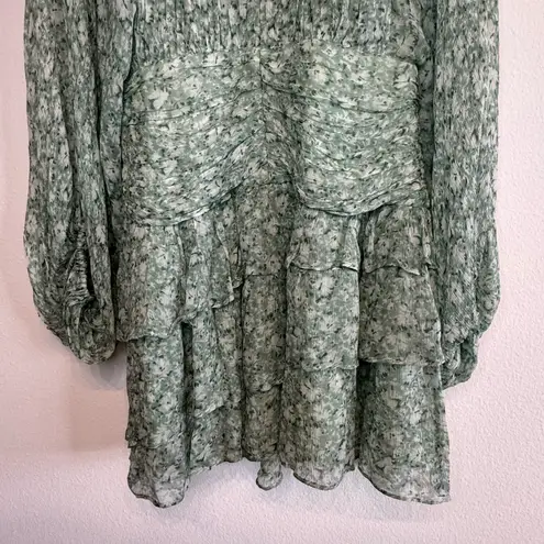 Shona joy Aurore Ruched Mini Dress Floral Wedding Size 6