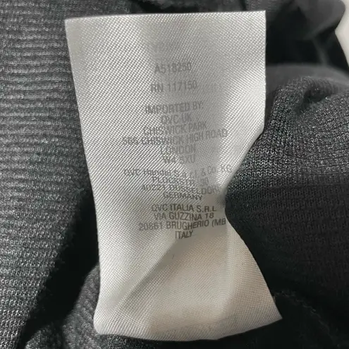 New Belle by Kim Gravel Corduroy Collared Pop Over Tunic Top Black Size XXS