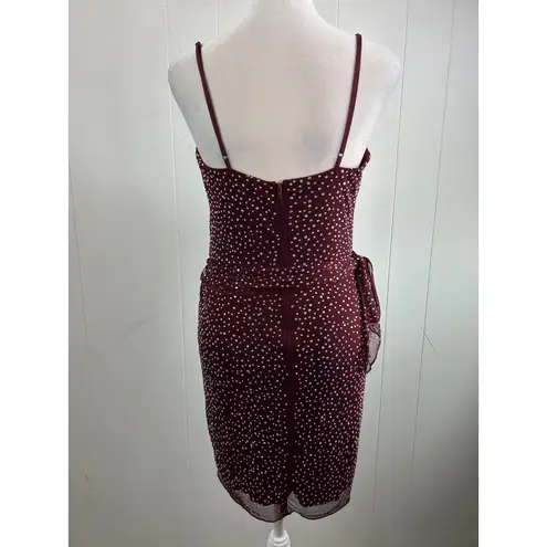 Speechless  Junior's Sweetheart-Neck Mesh Stones & Cascade Mini Dress Size 9 NWOT